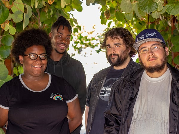 Operation FreeSoul poets Khaya "Khalypso" Osborne, Yeshahya "King" Yisrael, David "AndYes" Loret de Mola, and Alex Cuevas performed their spoken word on Insight before their SELF KARE show at Yisrael Family Farms in Sacramento.